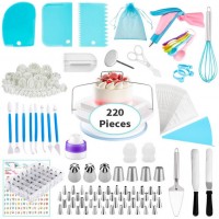 220Pcs Baking Pastry Cake Tools Decorating Supplies Kit Set Accessories Cake Decorating