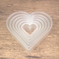 PC Heart-Shaped Cookie Cutter plastic cookie mold