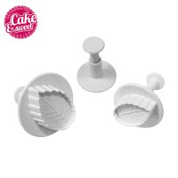 Cake and cupcake fondant decoration leaf plunger cutter