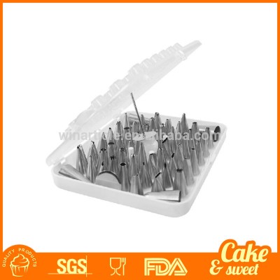 52 Pcs different shapes cake decorating nozzles set, pastry icing nozzles