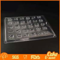 Plastic Letters chocolate mold fondant candy molds