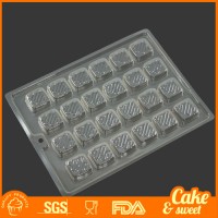 Wholesale custom shape plastic chocolate mold