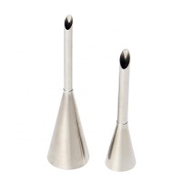 Stainless Steel home Cream Icing Piping Tip cake decorating tips Long Puff Nozzle Tip