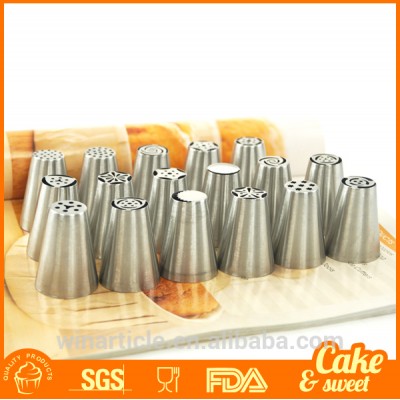 Stainless steel Russian cake icing nozzles set